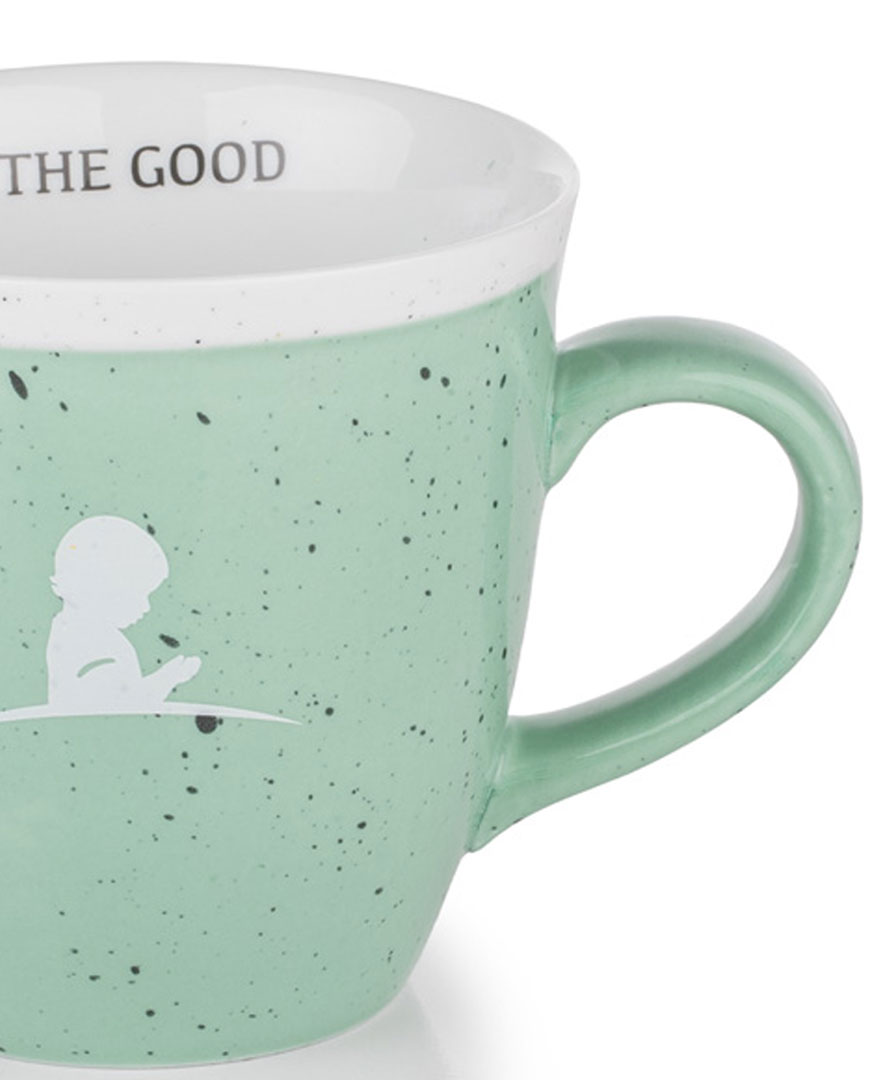 Be The Good Speckled Porcelain Mug - Green